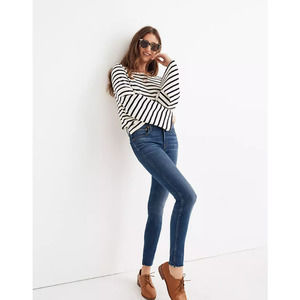 Madewell 9" High-Rise Skinny Raw Hem Jeans in Paloma Wash Denim J6515 Sz 32